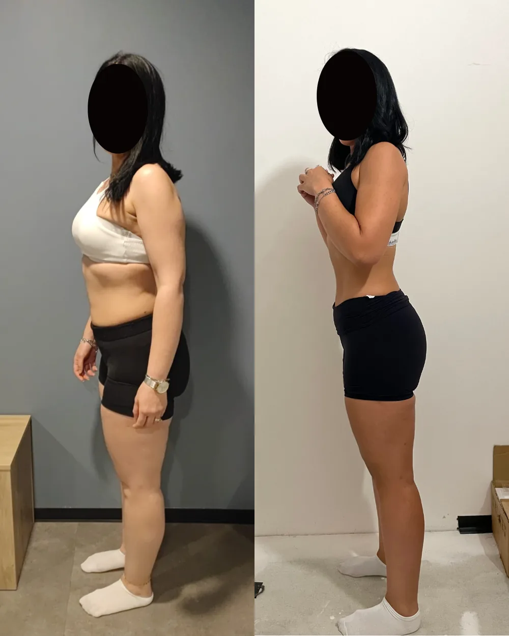 Transformation de Sorayya, avant/après, de 75 kg à 63,7 kg